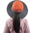 thumbnail image 4 of Muryobao Toddler Child Kids Girls Summer Sun Hat Wide Brim UV Protection Hats Floppy Bucket Cap for Beach Fishing Gardening Orange, 4 of 7