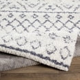 thumbnail image 4 of Hauteloom Benezett Living Room, Bedroom Area Rug - Bohemian, Transitional - Plush Pile - White, Gray - 7'10" x 10'2", 4 of 7