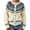04#Complexion, variant on Women's Fair Isle Crew Neck Cardigan Sweater Button Down Snowflake Pattern Soft Knit Jacket Color Block Outerwear for Fall Winter