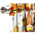 thumbnail image 5 of Fall Pumpkin Valance Curtain for Kitchen Gnome Fall Decor,Yellow Leaf Window Valance for Living Room Bedroom Decor Window Treatment Valance 54" X 18"-1 Panel, 5 of 5