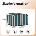 thumbnail image 2 of Toasting Machine Cover 4 Pieces 12.4×10.6×8.3in Dust-Proof Explosion-Proof Waterproof And Wear-Resistant Hollow Bottom Cyan Stripe_2, 2 of 7