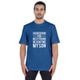 thumbnail image 1 of Inkmeso T-shirt à Col Rond pour Homme, Graphique Imprimé « J'ai Demandé à Dieu Mon Meilleur Ami, Il m'A Envoyé Mon Fils », Tee pour Père Fils Amour, 1 of 7