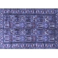 thumbnail image 1 of Ahgly Company Indoor Rectangle Persian Blue Traditional Area Rugs, 6' x 9', 1 of 4