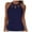 Z03-Dark Blue, variant on Hessimy Women's Tankini Top Only Tummy Control Bathing Suits Top U Neck Swimwear Tops No Bottom(Z02-Hot Pink,S)