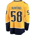 thumbnail image 3 of Men's Fanatics Michael Bunting Gold Nashville Predators Home Breakaway Jersey, 3 of 3