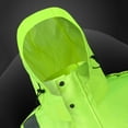 thumbnail image 4 of Sentmoon 2 Pieces Set Packable Rain Jacket and Rain Pants Women with Hood Long Sleeve Rain Coat for Women Waterproof Lightweight Reflective Rain Ponchos for Hiking, Camping Green M, 4 of 8