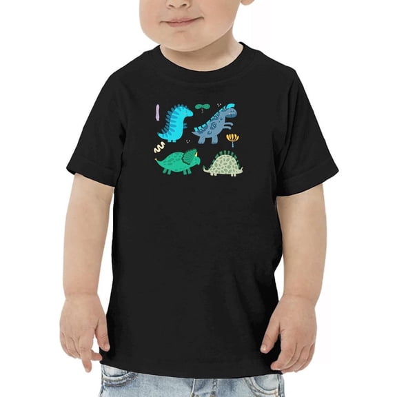 Colored Dinos T-Shirt Toddler -Image by Shutterstock,  3 Toddler