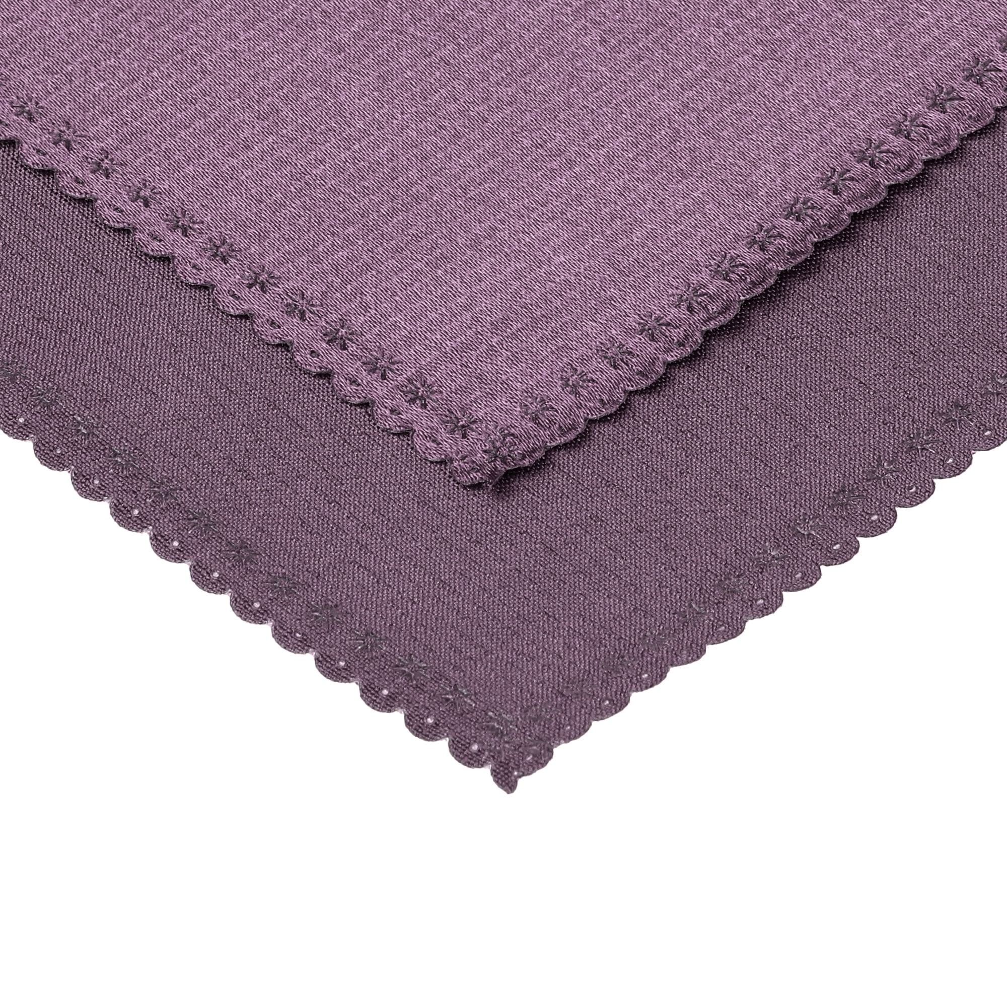 Unique Bargains 6 Pack Sateen Napkins Great Napkins for Restaurant Wedding Banquet Dark Purple