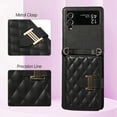 thumbnail image 6 of Decase for Samsung Z Flip 5 Leather Wallet Case, Detachable Crossbody Strap & Wallet Cover with Card Slots, 360° Ring Kickstand Anti-Scratch Drop Proof Protective Cover For Samsung Z Flip 5,Black, 6 of 6