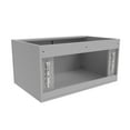 thumbnail image 4 of Alpine 30" Wood Floating Vanity Base in Gray with Black Handles, 4 of 5