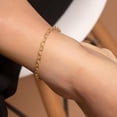 thumbnail image 2 of PORI JEWELERS 925 Sterling Silver 4.5mm Filo Chain Link Anklet - Available in Silver or Yellow, 2 of 6