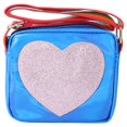 thumbnail image 4 of Crossbody Bag Little Heart Pattern Coin Purses Hologram Clear Shoulder Bag Messenger Handbag Mini Bag for Kids (Sky-blue), 4 of 4