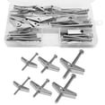 thumbnail image 1 of MasteelfCA 1 Set Drywall Anchor Heavy Duty Steel Toggle Anchor Wing Nut Bolt For Hanging, 1 of 8