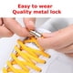 thumbnail image 2 of 1 par de cordones para zapatos sin atar, cordones elásticos redondos, zapatillas de deporte rápidas para niños y adultos, accesorios Unisex, cordones para zapatos, Lock100cm Gao Jinjia LED, 2 of 2