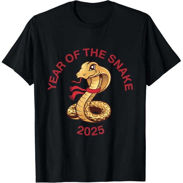 Camiseta de año nuevo chino 2025 año de la serpiente con estampado de letras
