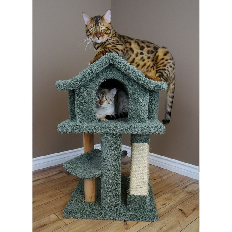 New Cat Condos Premier Cat Pagodas Tree-Color:Beige,Size