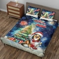 thumbnail image 3 of Merry Christmas and Happy New Year Santa Collie Holiday Xmas Winter 2025 Quilt Bedding Set Collie Dog Lover Gifts Idea 1 Blanket Bed Cover 2 Pillowcases - 00024, 3 of 5