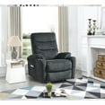 thumbnail image 5 of Electric Power Lift Recliner Chair for Elderly, Reclining Chair with Massage and Heat, Lounge Chair with 3 Positions, 2 Side Pockets, Cup Holders and USB Charge Ports, Gray, 5 of 7