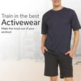 thumbnail image 2 of Mens Active T-Shirt - Quick-Dry Athletic Workout Training Crew Neck Short Sleeve Top 5 Pack, 2 of 7