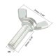 thumbnail image 3 of Tornillo mariposa con ala Uxcell M6x20mm galvanizado de acero al carbono, paquete de 10, 3 of 5