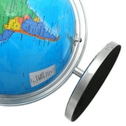 BSHAPPLUS 15.4 Tall Globe,Globe of the World with Stainless Stand,720 Spin World Globe for Kids Learning