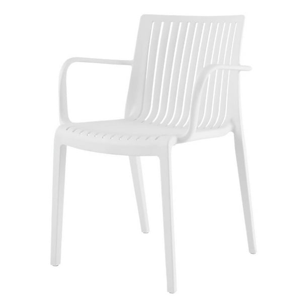Lagoon Silla de Comedor con Descansabrazos para Interior y Exterior con Protección UV, Modelo Milos Lagoon Milos