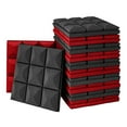 thumbnail image 1 of 12x 30x30cm Paneles De Espuma Para Insonorización Acústica Almohadillas Para Azulejos De Espuma Negra Y Roja Sunnimix Paneles de espuma acústica, 1 of 3