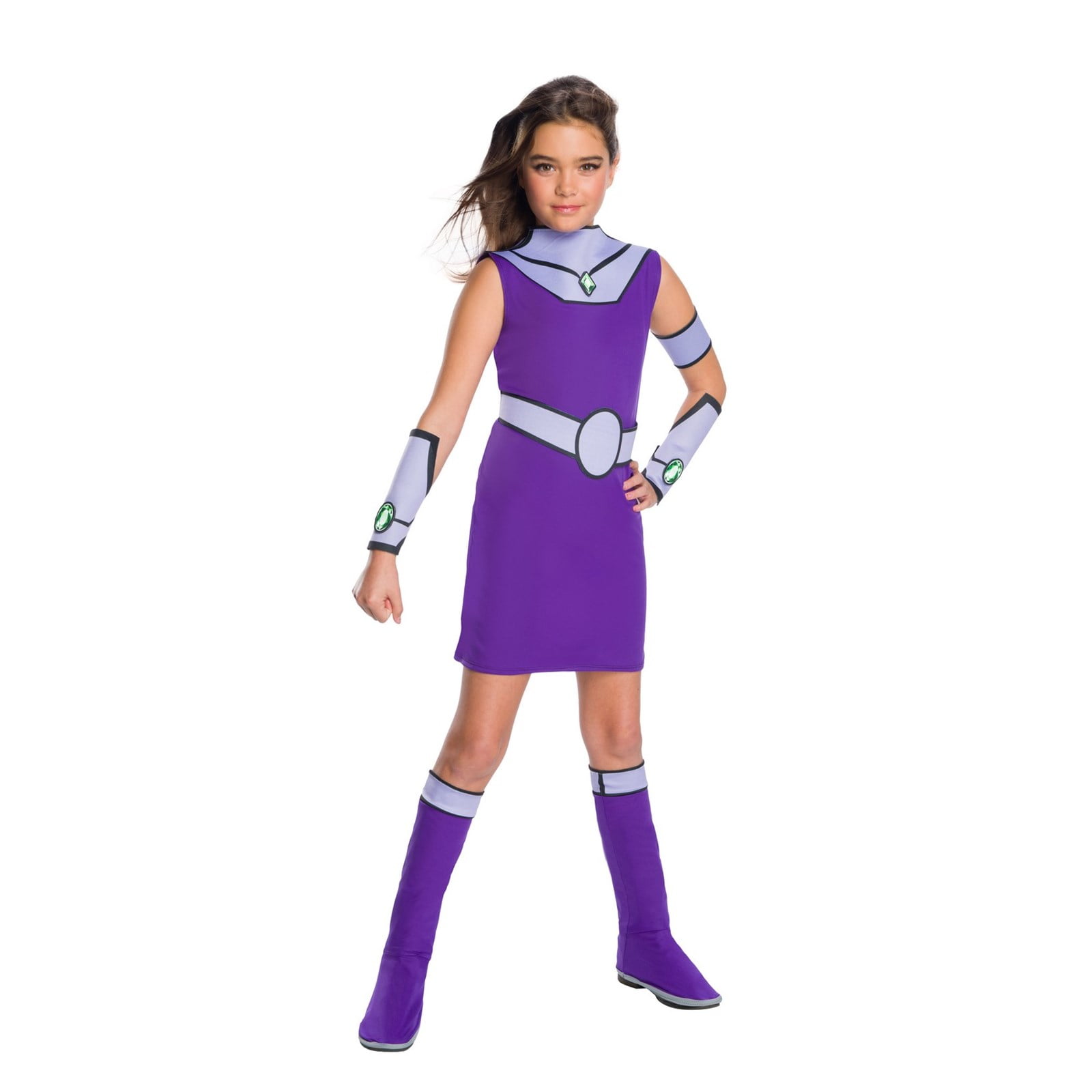 Teen Titan Go Movie Girls Starfire Deluxe Halloween Costume - Walmart.com.