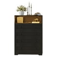 thumbnail image 3 of 4 Drawer Wooden Dressers for Bedroom with LED Lights and Charging Station, Modern Nightstand for Bedside, Wood Chest of Drawers, Wood Storage Organizer for Living Room, Nursery, Closet, Hallway, 3 of 10