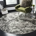 thumbnail image 2 of SAFAVIEH Skyler Joisse Distressed Area Rug, Charcoal/Ivory, 4' x 4' Round, 2 of 6