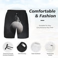 thumbnail image 3 of Rateoe Astronaut Sitting On Mercury Planet Pattern Men’s Swim Shorts with Compression Liner – Double-Layered Quick-Dry Swimwear, Comfortable & Stretchy Beach Shorts-Large, 3 of 6