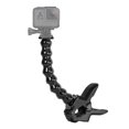 thumbnail image 1 of Montura de abrazadera flexible Jaws + agarre de brazo con collar de unión de 8 piezas Monopod para GoPro Hero11/10/9/8 Silver White Fusion Crosstour Campark Yi 2k New Apeman Tectectec Actio, 1 of 5
