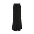 thumbnail image 3 of qolati Women's Satin Maxi Skirts Elegant Silk High Waist Cocktail Party A Line Long Skirts Trendy Bodycon Elastic Waist Wrap Pencil Skirt, 3 of 4
