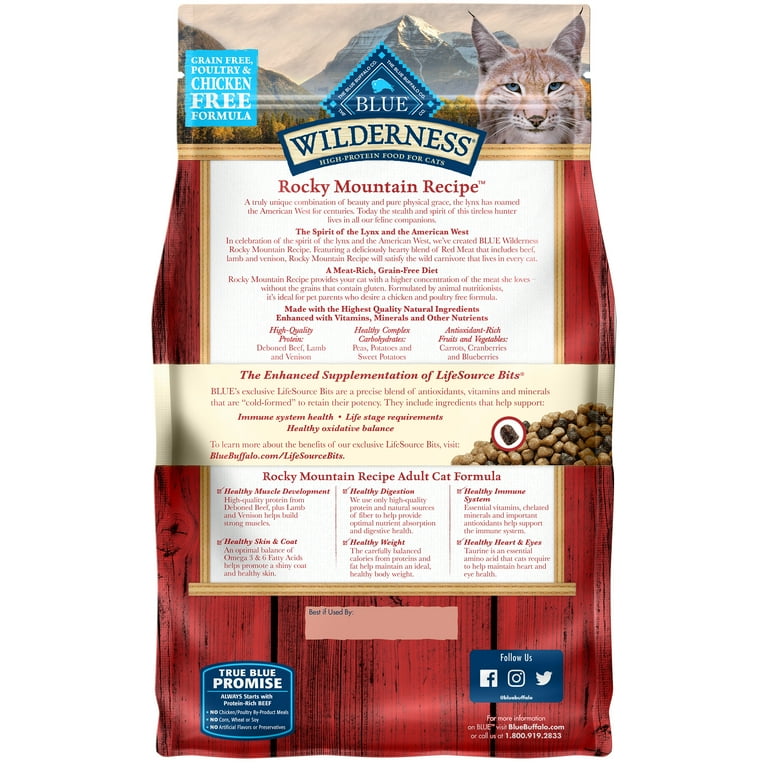 Blue Buffalo Wilderness Rocky Mountain Recipe High Protein Red