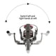 thumbnail image 4 of Soidarity Accesorios para herramientas de carrete de pesca, componente profesional de aparejos, pieza de carrete de Metal, accesorio de pesca de repuesto, Pescar Tipo 5 Soidarity OD028667-05, 4 of 6
