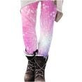 thumbnail image 3 of QATAINLAV Women's Butt Lift Tummy Control Leggings Fashion Sequin Graphic High Waist Yoga Pants Casual Milk Silk Soft Comfy Tights Pink S Birthday Gifts, 3 of 7