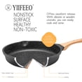 thumbnail image 3 of Juego de sartenes antiadherentes de granito YIIFEEO con tapas sin PFOA, 3 of 6