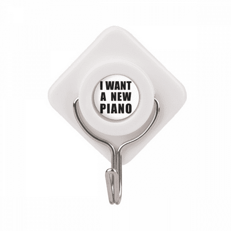 

I Want A New Piano Art Deco Fashion Adhesive Wall Hooks Hanging Self Sticky