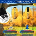 thumbnail image 3 of SereneLife 67" Oval Saucer Swing - Giant Outdoor Swing Set with Universal Hanging Kit, Swinging Seat Spinner with Pillow & Carry Bag, Weatherproof, Water-Resistant, Supports Up to 700 lbs, Rainbow, 3 of 7