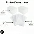 thumbnail image 4 of 100 Pack 5.9"x7.9" Bubble Wrap for Moving, Clear Double Sided Pouches for Safe Packaging, Shipping, 4 of 11