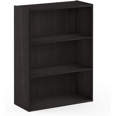 Furinno Pasir 3-Tier Open Shelf, Espresso