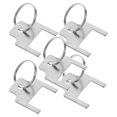 thumbnail image 2 of Shisuyan 6pcs Paper Towel Keys: Stainless Steel Key With Rings For Public Restrooms Compatible With Kimberly 770301 Toilet Paper Dispensers, 2 of 8