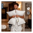 thumbnail image 4 of Juego De Sábanas Queen Size Algodón Mercerizado Premium 450 Hilos Esquimal, Certificación Oeko-tex, Blanco, 4 of 7