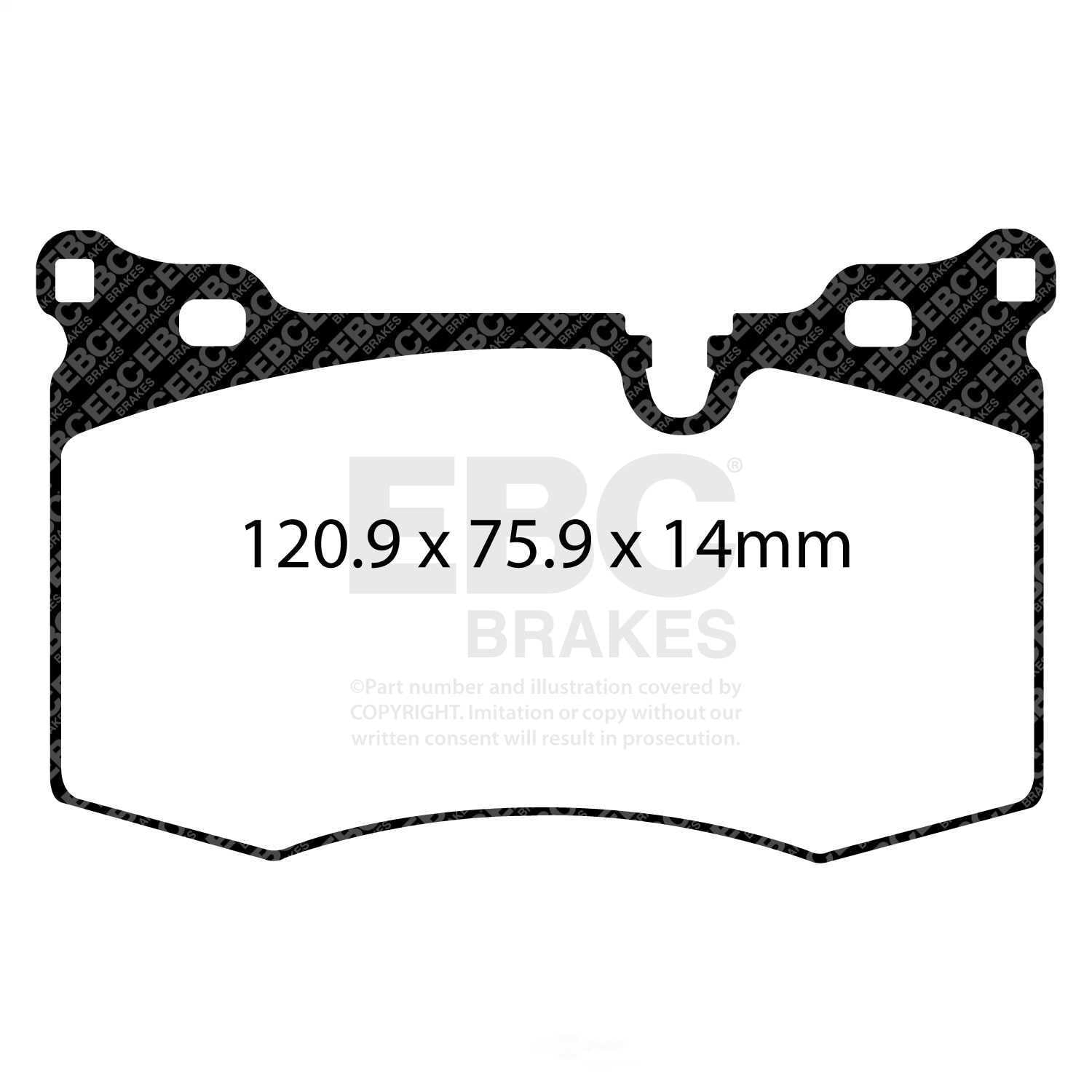 EBC Brakes Redstuff Premium Fast Street Pad For All Engine Sizes Fits select: 2013 MINI COOPER ROADSTER, 2014-2016 MINI COOPER