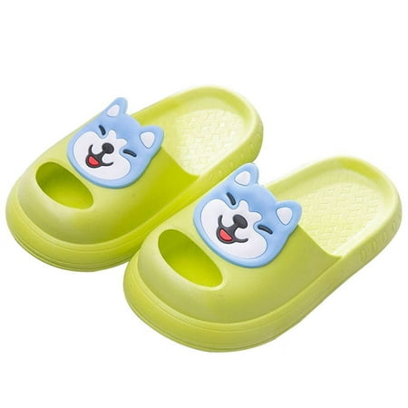 

Toddler Boys Girls Slide Sandals Non-Slip Novelty Closed Toe Cute Cartoon Puppy Kids Shower Slippers Bathroom Pool Sandals Indoor & Outdoor