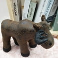 thumbnail image 2 of Decorative Door Stopper Cute & Funny Animal Door Stop Holders for Any Room Plush Floor Door Stoppers Available in Many Cute Designs Approx. 12 x 9 x 8 Inches (Brown Moose), 2 of 5