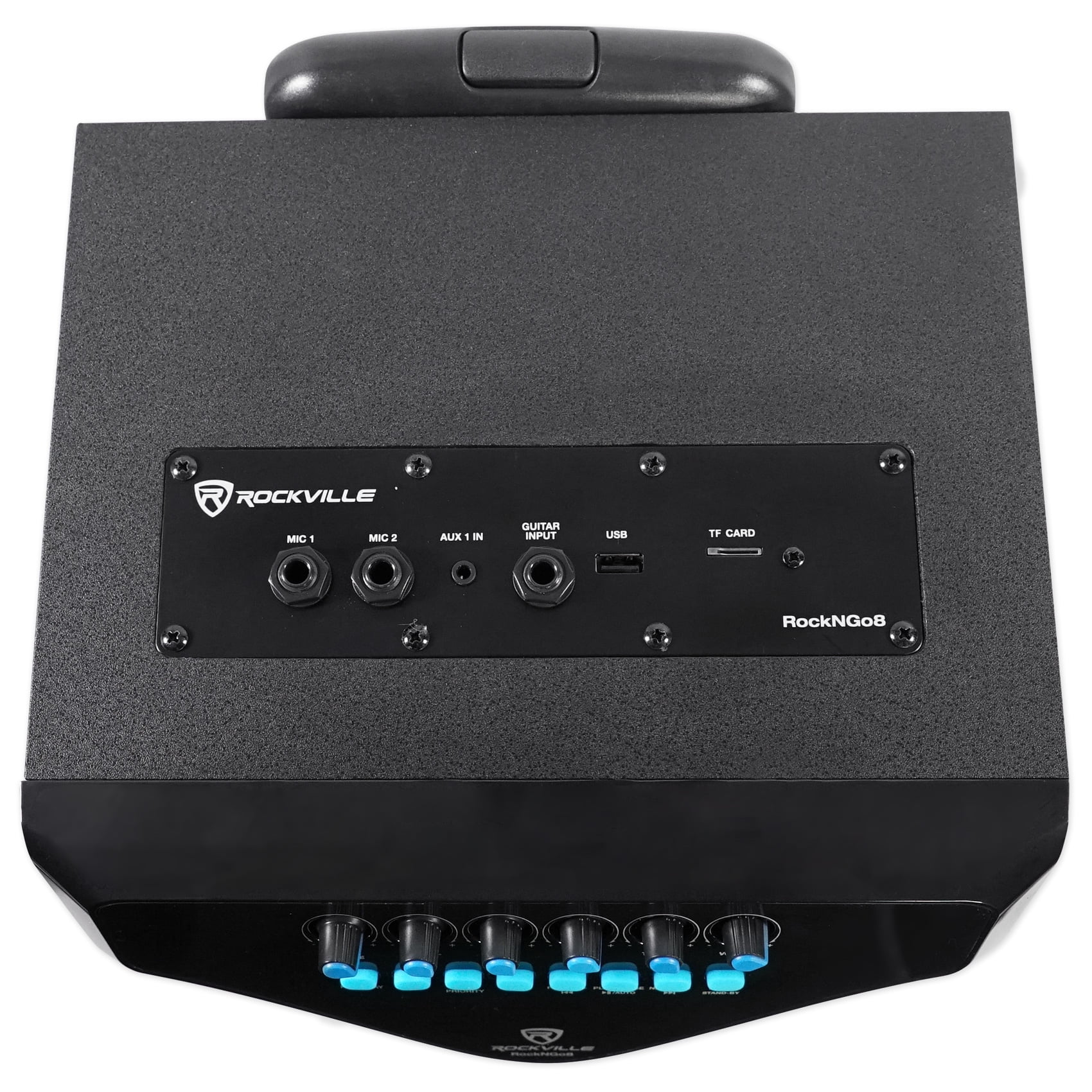 Rockville 8" Portable Bluetooth Karaoke Machine/System Wireless Mic+Tablet Stand