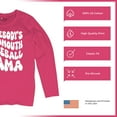 thumbnail image 6 of Somebody's Loudmouth Baseball Mama Women's Long Sleeve T-shirt Proud Mom Cheer Support Game Day Funny Sports Vintage Retro, 6 of 7