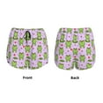 thumbnail image 3 of KLL Happy Frogs1 Pattern Shorts Women,Athletic Shorts High Waisted Running Shorts Pocket Sporty Short Gym Elastic Workout Shorts-Medium, 3 of 7