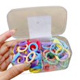 thumbnail image 2 of Eoperou 1 Set Hair Tie Multi Styles Anti-fall Tight Exquisite Vibrant Color Gift Soft High Elastic Simple Hair Ropes Hair Accessories, 2 of 8